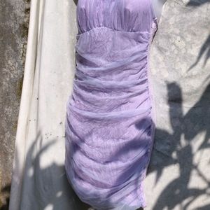 5.22.9 LAVENDER CUTE MINI RUCHED TYPE BODYCON