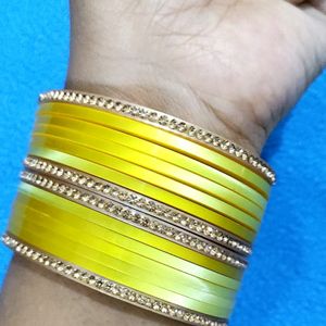 Yellow And Golden Bangles