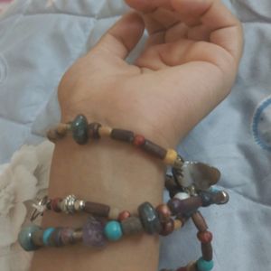 bohemian necklace-bracelet