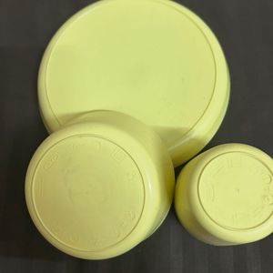 Ikea Yellow Set Of Plate, Bowl And Glass