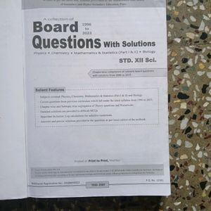 Hsc Board Pyqs Book 12th Pcmb