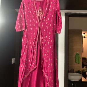 Magenta Layered Kurta