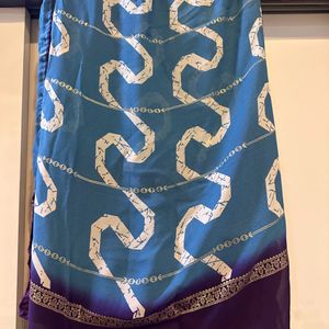 blue saree with blouse