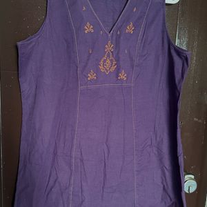 Deep Purple Tunic Kurti