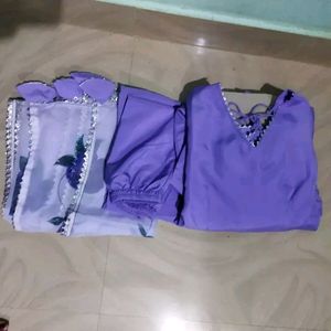 Anarkali Kurti With Pant And Dupatta