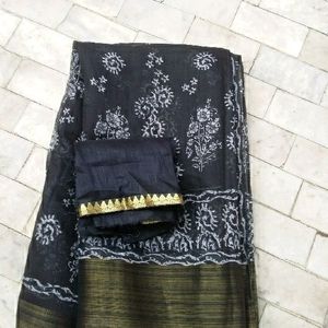 Beautiful New Saree With Blouse Pc