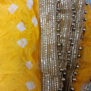 Bandhej Silk Dupatta 2pc