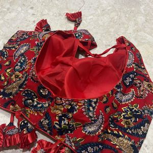 New Red Readymade Blouse