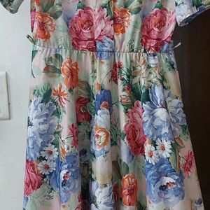 New Brand Beautiful  Floral Frock 44 Size