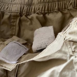 Beige Cargo Shorts