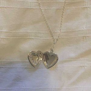 Open Heart Pendant With Chain