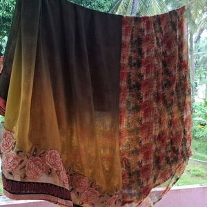 Half Shaded Used Saree