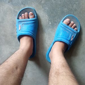 Blue Flip Flop Slippers Like New