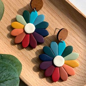 Clay Flower Earring No 23