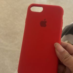 Red Silicon Original Phone Case iPhone 7 Or 8