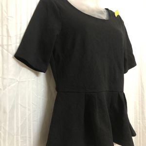 Dotti Black Short Sleeve Top