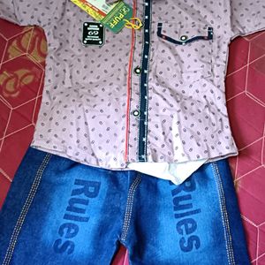 Boys Shirt With Jeans Tourser