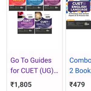 5 Combo CUET UG Books