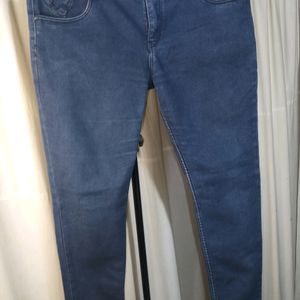 Classic Denim Blue Jeans For Women/Girls