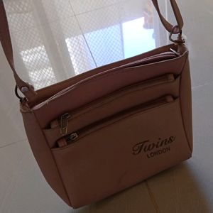 Peach Sling Bag In Good Condition