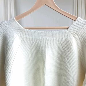 Square Collar Sweater