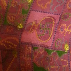 Ethnic Motif Purple Saree