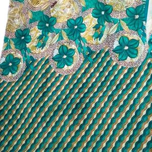 Green Floral Saree