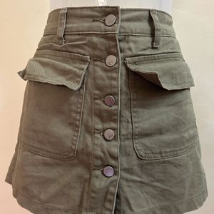 Olive Midi Skirt