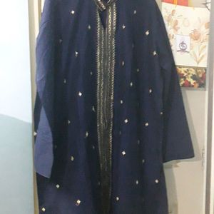 Mens Navy Blue Kurta