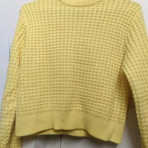 Yellow Wool Top