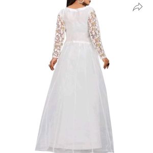 White Gown 30 Rs. Off Free Delivery