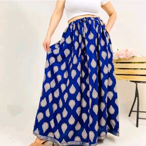 Navy Blue Lehenga Skirt