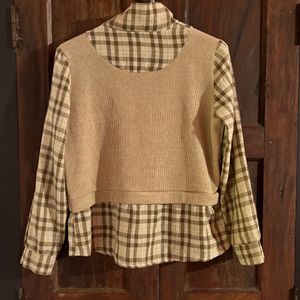 Y2k Vintage Brown Top