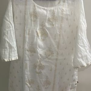 White Formal Festive Kurta