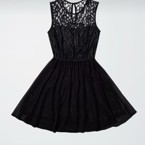 Women Black Flared Dress