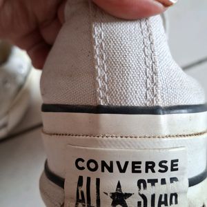 Converse Off White Platforms Shoes