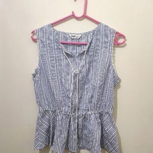 Striped Summer Sleeves Stylish Top For Bust 34&36