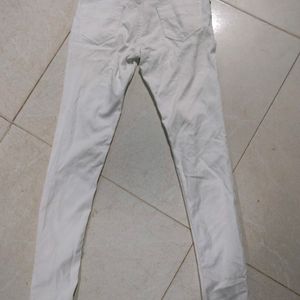 Skinny Fit White Jeans