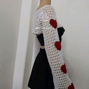 Crochet Herzen Bolero ♥️