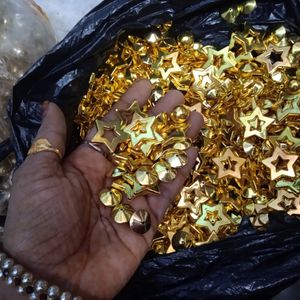 Star Beats Golden Colour For Decoration