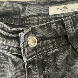 Zudio Cargo Pants (Black Bleached)