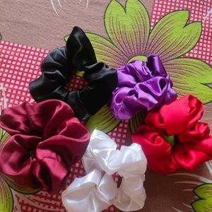 hair scrunchies satin silk 🫶🏻💜