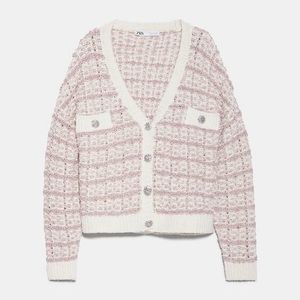 Zara Gem Button Cardigan