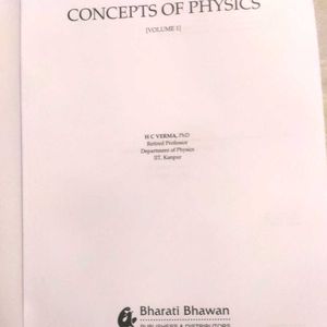 Concept Of Physics By HC Verma