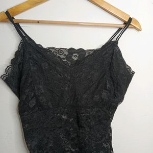 Black Casual Camisole Sipls (Girl' s)