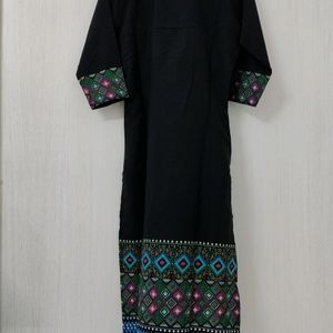 Black Printed Kurti