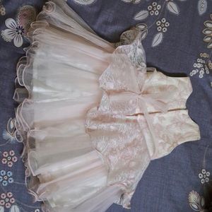 Pink Beautiful Frock For Girls