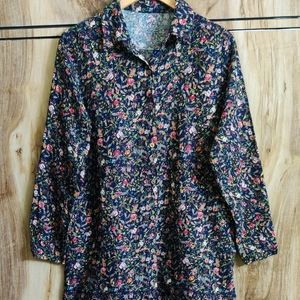 Multicolour Floral Shirt Size-38