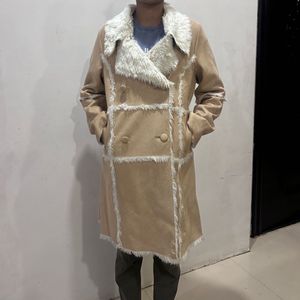 Suede Fleece Over Coat