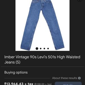 (PRICE DROP)Levi Strauss 501 Vintage 90s Denim